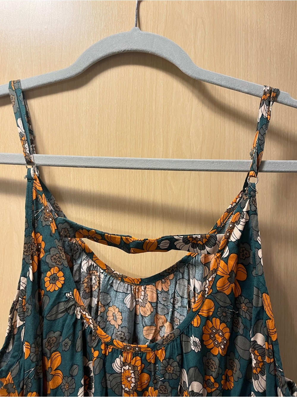Natural Life Spaghetti Strap Floral Maxi Dress Large - Picture 4 of 5